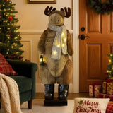 Christabelle 1.5m Musical LED Animated Christmas Moose Decoration Light-Up Lantern Ornament 112_NK107