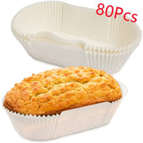 Baking Paper Liners for Loaf Pans, White, 80Pcs V1192-AZ-W-17793
