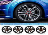 Red Hub Nut Replacement Caps for Car Tire Lug Nuts Wheel Covers Protective Caps V1192-AZ-W-20469