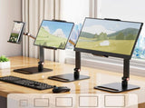 Heavy Duty Portable Monitor Stand Mount For Devices 360&degRotation Adjustment Height Aluminum V1192-AZ-W-23655