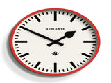 Newgate Railway Clock Red V398-NGNUMTHR390FER