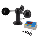 Tower Crane Anemometer Wind Speed Alarm USB 3 Fan Blades Accurate Aluminium Alloy Power Failure V1294-YM0706-3111230216211