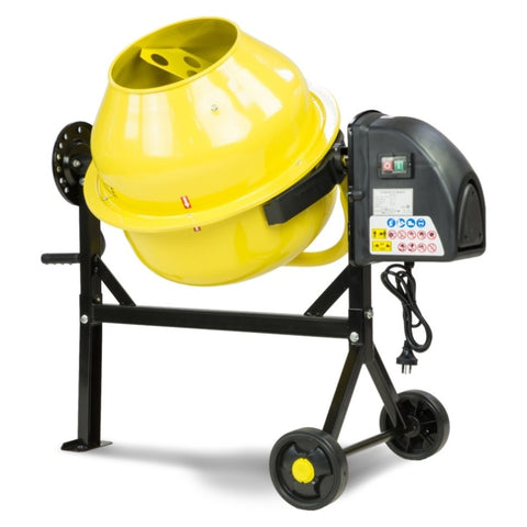 Kartrite Portable 63L Cement Concrete Mixer Dual Mix Blades & Tipper Lock 220W HCM-225-063