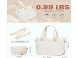 Lightweight Quilted Tote Bag for Women - Fits 15.6 Laptop Water-Resistant with Clutch & Luggage V888-ELOSUNG35504