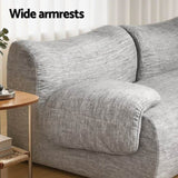 Artiss 2 Seater Sofa Modular Sectional Sofas Couch Bed No Assembly Living Room Grey SB-COMP-FAB-GY-AB