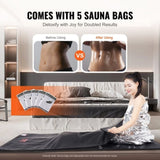 Sauna Blanket for Detoxification, Portable Far Infrared Sauna for Home Relaxation, 1-6 Level V952-HWSNTPU7171IISCJYV3
