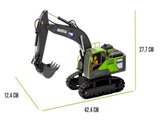 118 Scale 13-Channel Alloy Remote Control Excavator Construction Vehicle with Lights, Sound and V196-1661