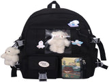 Waterproof for girls - Girl's Backpack With Pin and Accessories - boys' - women's V1188-MS101-02605-1