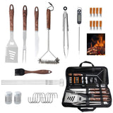 Complete Multi-Functional BBQ Tool Set, 31-Piece Deluxe BBQ Tool Set, Food-Grade Stainless Steel BBQ V1265-AU006-MUWEN