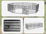 24" 8 Panel Pet Dog Playpen Puppy Exercise Cage Enclosure Fence Play Pen V63-834381
