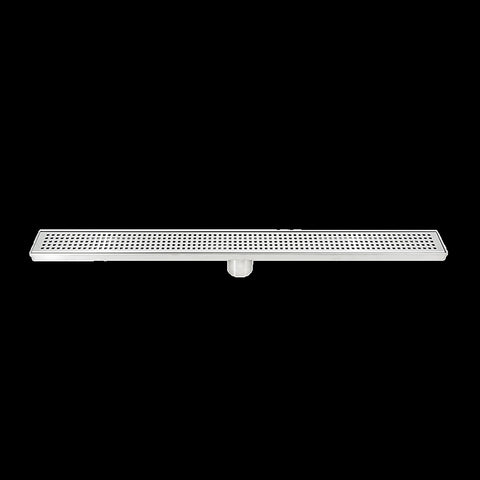 800mm Bathroom Shower Stainless Steel Grate Drain w/Centre outlet Floor Waste V63-832801