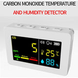 3-in-1 Portable Air Quality Meter, CO, Temperature and Humidity, Color Screen, Carbon Monoxide V1237-ZY-715-135