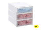 Plastic Storage Box Stackable Containers M 3PK Medium SO1015-M-3PK