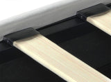 Levede Double Bed Frame RGB LED PU 4 Drawer USB BF1051-D-WH