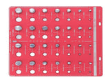 Nut and Bolt Thread Checker 7.9x7.9in Identifier Aluminium Alloy Easy Operation Accurate Ruler V1294-YM0710-3114230164011