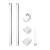 VEVOR Mini Split Line Set Cover 76.2mm W 2270mm L, PVC Decorative Pipe Line Cover For Air V952-BSKSQFTSKDGXVBQRUV0