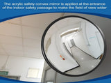 1Pcs Convex Mirror Acrylic Safety Security Traffic Corner Mirrors Adjustable Wide Angle View with V1192-AZ-W-0057