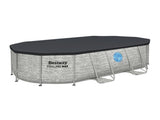 Bestway Swimming Pool 427x250x100cm Steel Frame Above Ground Pools Filter Pump Ladder 7250L BW-POOL-427CM-56715