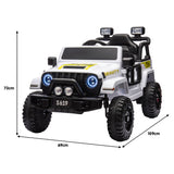 12V Kids Electric Ride On Jeep White V580-V580-GR-TY619-WH