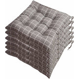 6 Pcs Chair Cushions, Decorative Cushion, Chair Cushion, Garden Cushions, 12 Stitched Details, V1237-ZY-715-277