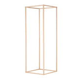 2PCS 31.5inch/80cm High Wedding Flower Stand, Metal Vase Column Geometric Centerpiece Stands, Gold V952-HLHJLFTJXKWCGALT3V0