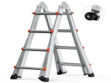 Telescoping Ladder A Frame, 13 FT Compact Aluminum Extension Ladder, Multi-Function Portable V952-DGNAZXYST40MJ7HIQV0