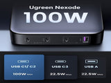 UGREEN 15613 100W USB-C Charger, Nexode 4-Port GaN II Charging Station V28-ACBUGN15613