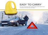 Yellow Electric Snow Scraper for Car with USB Rechargeable Battery, Compact and Portable Design for V1369-AZ3-W-13363