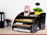 ArC shaped Multiple Layer A4 Magazine Book File Stand Organizer Office Home Desk Storage Box 2 V1294-YM0901-JY26795-02