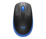 Logitech M190 Full-Size Wireless Mouse - BLUE from up to 10 meters away 1000 dpi, ONE AA- 18 months V1202-V2-MILT-M190-BLUE