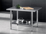 Cefito 914x762mm Stainless Steel Kitchen Bench 430 SSKB-430S-36-30