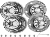 Polished 19.5" 10 Lug Wheel Simulators Stainless Steel Bolt Kit Hubcap Kit Fit for 2005-2020 Ford V952-19.5CBXGLGG000001V0
