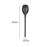 Solar Flame Lights Outdoor Lights Ground Plug Lights Simulation Torch Lights Waterproof V1294-YM0901-L6853-4