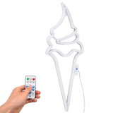 LED Neon Light Ice Cream Waterproof Battery USB Powered Hangable Decorative Remote Control Neon Sign V1294-YM0523-3119210270016