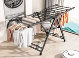 SOGA 1.6m Portable Wing Shape Clothes Drying Rack Foldable Space-Saving Laundry Holder BSYXYJ160