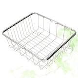 Expandable Plated Dish Drying Rack with -Resistant Stainless Steel Frame V1369-AZ3-W-21491