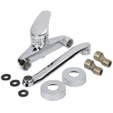 Wall Mounted Kitchen Sink Faucet Hot Cold Water Mixer Tap Double Holes V1294-YM0901-JY18133