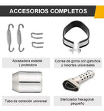 Universal Motorcycle Muffler Slip on Exhaust, Exhaust Pipe Silencers Motorcycles Muffler Tips for V1369-AZ3-W-04132