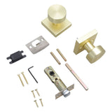 Portable Sturdy Zinc Alloy Gold Door Knobs with Satins Brass Finish Convenient Accessory for V1192-AZ-W-23394