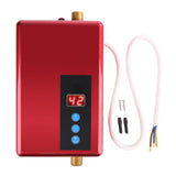 220V 5.5KW Mini Instant Electric Water Heater Tankless Shower Hot Water System Kitchen Red V1294-YM0901-JY21738-01