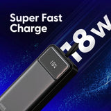 Laser 27000mAh Powerbank 18W PD Black V1031-PB-27K24BK-514