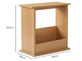 Levede Narrow Side Table Magazine Rack Slim End Bedside Storage Table Bedroom NI1091-BR-AU