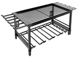 CARLA HOME 2-Tier Power Tool Rack Organizer Wall Mount with Drill Holder & Wrench Hooks for Cordless LSB-36223