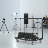 Drywall Cart, 1500 LBS Panel Dolly Cart with 36.02" x 24.02" Deck and 5" Swivel Wheels, Heavy-Duty V952-BLTCSGS00000TGDDOV0