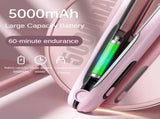 Pink Wireless Rechargeable Hair Straightener with 5000mAh Battery - Portable Design & Adjustable V888-ELOSUNG15640
