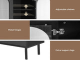 Artiss Buffet Sideboard Cupboard Cabinet Black FUR-S-SID-04-BK-AB