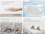 Khaki 60*90cm Luxury 3.5cm Shag Bath Mat Silver Ion Antibacterial Technology Quick Dry Non-Slip V888-ELOSUNG46447