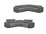 Cleo Boucle Electric Modular Lounge - Light Grey V292-L-CLEO-LGREY