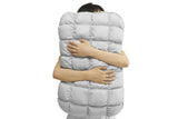 Fluffy Pillow Breathable Cute Pineapple Puff Pillow for Bedroom Sofa - Grey V1263-JX-8062-3