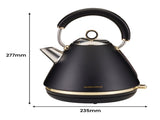 Morphy Richards Ascend Soft Gold Kettle Toaster Set 1.5L Electric Jug & 4-Slice Toaster Satin B MRAC-KTTS-BK